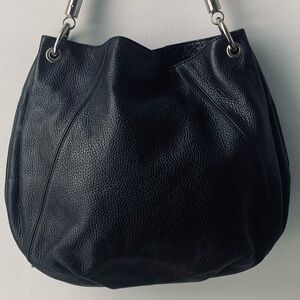 Danier Black 100% genuine Leather Hobo Bag - Classic Everyday Tote
